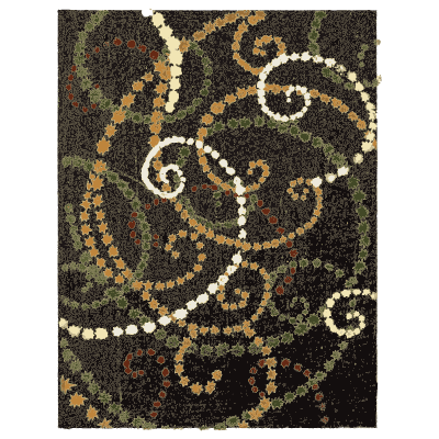 Beaded scroll pattern plate - Shin Bijutsukai, Issue 24 - 1902