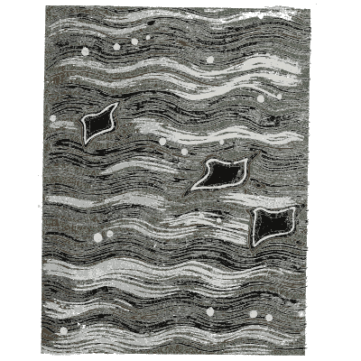 Streaked wave pattern plate - Shin Bijutsukai, Issue 24 - 1902