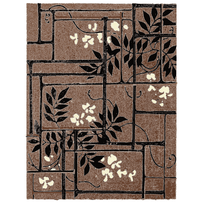 Panelled blossom pattern plate - Shin Bijutsukai, Issue 24 - 1902