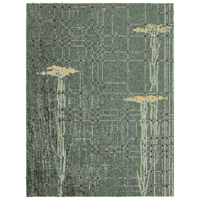 Streaked ground pattern plate - Shin Bijutsukai, Issue 24 - 1902