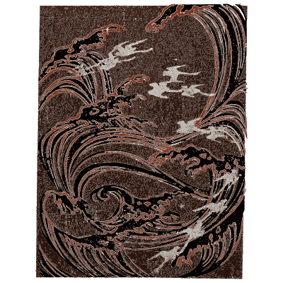 Swirled wave pattern plate 01 - Shin Bijutsukai, Issue 25 - 1902