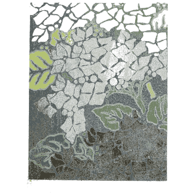 Crackle and leaf pattern plate - Shin Bijutsukai, Issue 25 - 1902