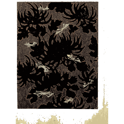 Chrysanthemum pattern plate - Shin Bijutsukai, Issue 25 - 1902