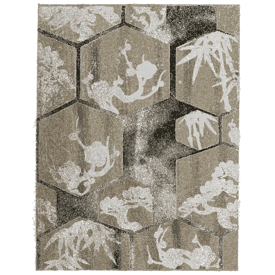 Cobbled ground pattern plate - Shin Bijutsukai, Issue 25 - 1902