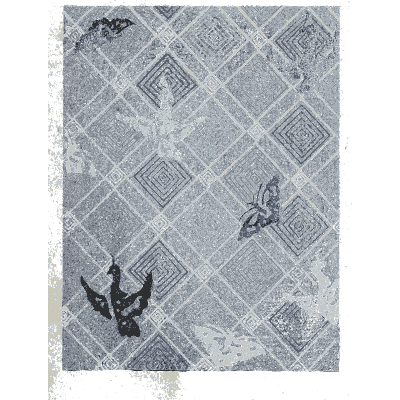 Faint grid pattern plate - Shin Bijutsukai, Issue 26 - 1902
