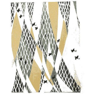 Netted band pattern plate - Shin Bijutsukai, Issue 26 - 1902