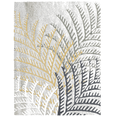 Fanned frond pattern plate - Shin Bijutsukai, Issue 26 - 1902