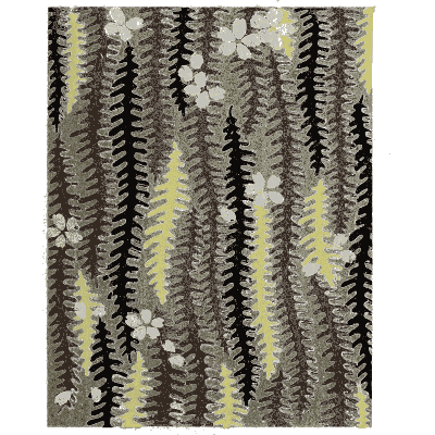 Fern and blossom pattern plate - Shin Bijutsukai, Issue 27 - 1902