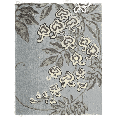 Wisteria flower pattern plate - Shin Bijutsukai, Issue 27 - 1902