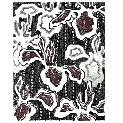 Iris and stripe pattern plate - Shin Bijutsukai, Issue 27 - 1902