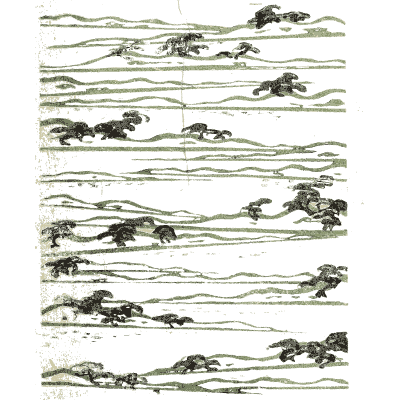 Wave band pattern plate - Shin Bijutsukai, Issue 27 - 1902