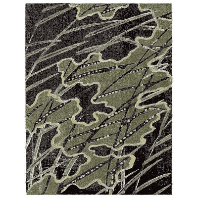 Wave and grass pattern plate - Shin Bijutsukai, Issue 28 - 1902