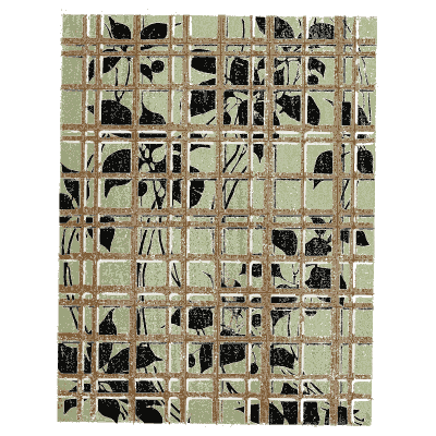 Grid and block pattern plate - Shin Bijutsukai, Issue 28 - 1902