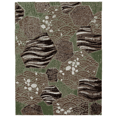 Wave streak pattern plate - Shin Bijutsukai, Issue 28 - 1902