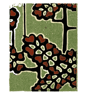 Crossed stalk pattern plate - Shin Bijutsukai, Issue 28 - 1902