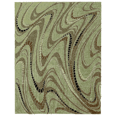 Marbled swirl pattern plate - Shin Bijutsukai, Issue 28 - 1902