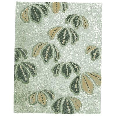 Shell pattern plate on grey - Shin Bijutsukai, Issue 28 - 1902