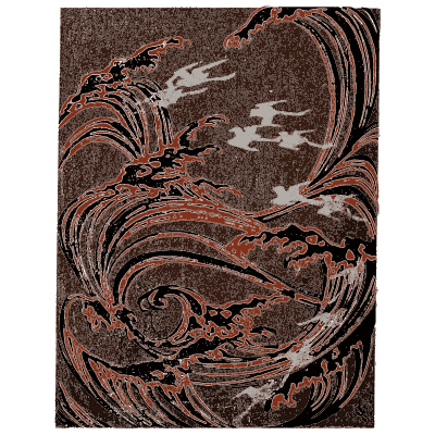 Swirled wave pattern plate 01 - Shin Bijutsukai, Issue 29 - 1902