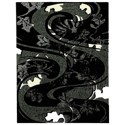 Swirled wave pattern plate 02 - Shin Bijutsukai, Issue 29 - 1902