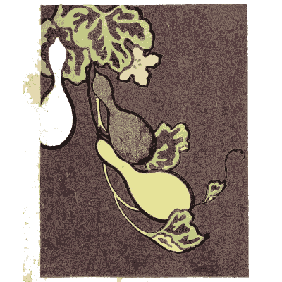Gourd pattern plate on plum - Shin Bijutsukai, Issue 29 - 1902