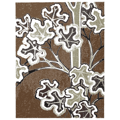 Outlined leaf pattern plate - Shin Bijutsukai, Issue 29 - 1902