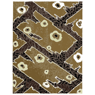 Chevron and flower pattern plate - Shin Bijutsukai, Issue 30 - 1902