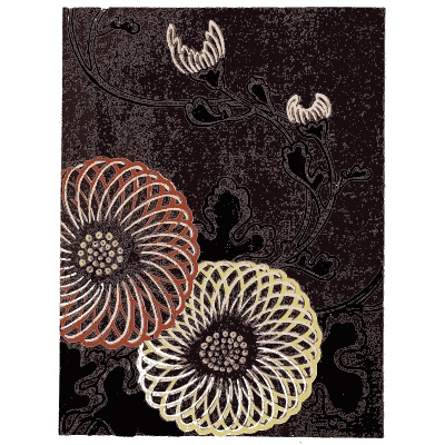 Chrysanthemum pattern plate - Shin Bijutsukai, Issue 30 - 1902