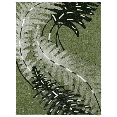Fern and wave pattern plate - Shin Bijutsukai, Issue 31 - 1902