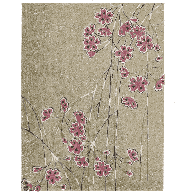 Scattered flower pattern plate - Shin Bijutsukai, Issue 31 - 1902