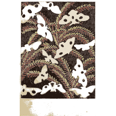 Frond and cloud pattern plate - Shin Bijutsukai, Issue 32 - 1902