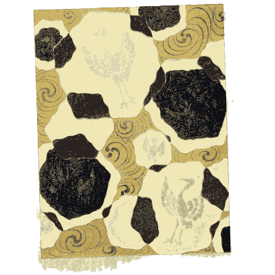 Pebble collage pattern plate - Shin Bijutsukai, Issue 32 - 1902