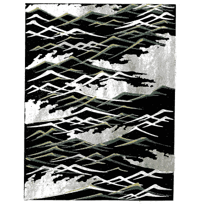 Wave crest pattern plate - Shin Bijutsukai, Issue 32 - 1902