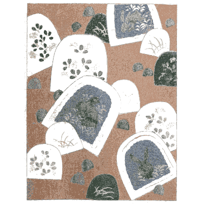 Patchwork panel pattern plate - Shin Bijutsukai, Issue 32 - 1902