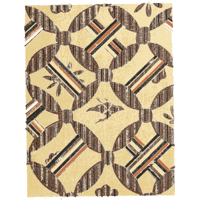 Woven band pattern plate - Shin Bijutsukai, Issue 33 - 1902