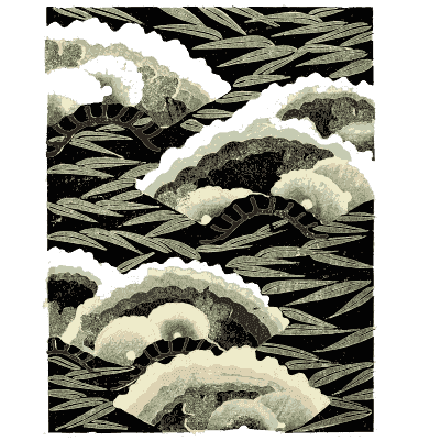 Wave crest pattern plate - Shin Bijutsukai, Issue 33 - 1902
