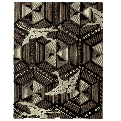 Tortoiseshell pattern plate - Shin Bijutsukai, Issue 33 - 1902