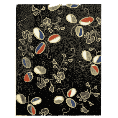 Seed pod vine pattern plate - Shin Bijutsukai, Issue 33 - 1902