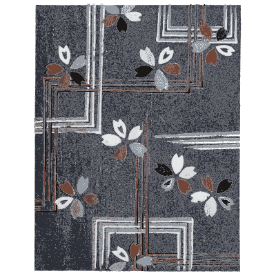 Block and blossom pattern plate - Shin Bijutsukai, Issue 34 - 1902