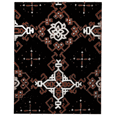 Diamond lattice pattern plate - Shin Bijutsukai, Issue 34 - 1902
