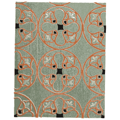 Strapwork panel pattern plate - Shin Bijutsukai, Issue 34 - 1902