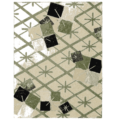 Lattice and diamond pattern plate - Shin Bijutsukai, Issue 35 - 1902