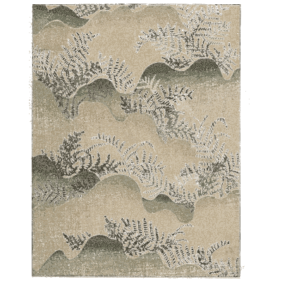 Fern and hill pattern plate - Shin Bijutsukai, Issue 35 - 1902