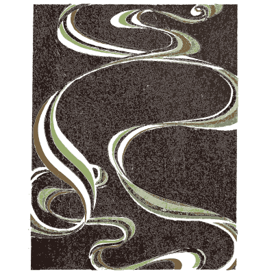 Stream pattern plate on plum - Shin Bijutsukai, Issue 36 - 1902