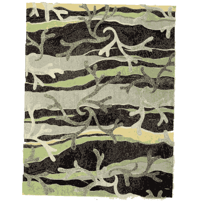 Streaked band pattern plate - Shin Bijutsukai, Issue 36 - 1902