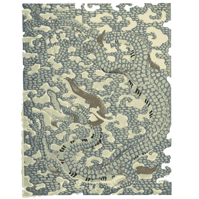 Scaled dragon pattern plate - Shin Bijutsukai, Issue 36 - 1902