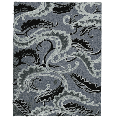 Marbled wave pattern plate - Shin Bijutsukai, Issue 36 - 1902