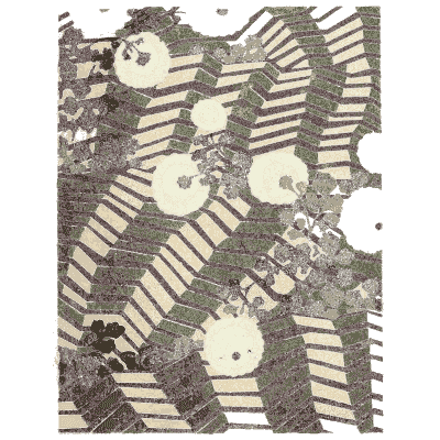 Striped band and flower plate - Shin Bijutsukai, Issue 37 - 1902