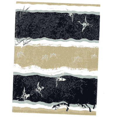 Banded wave pattern plate - Shin Bijutsukai, Issue 37 - 1902