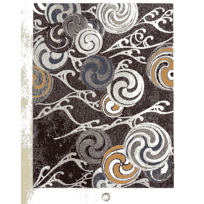 Swirled wave pattern plate - Shin Bijutsukai, Issue 37 - 1902