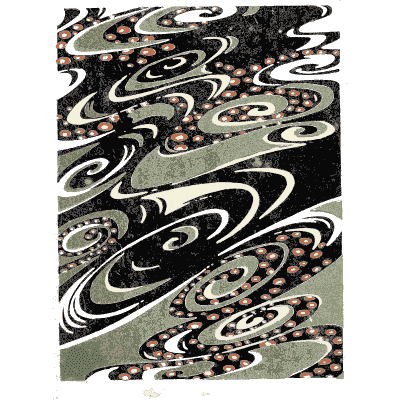 Marbled band pattern plate - Shin Bijutsukai, Issue 37 - 1902